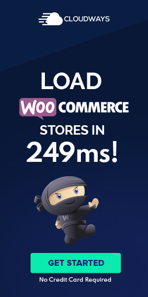 Cloudways - Load WooCommerce Stores in 249ms!