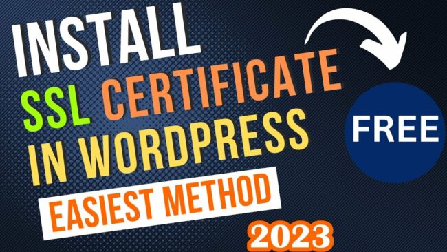 How To Install SSL Certificate In Wordpress