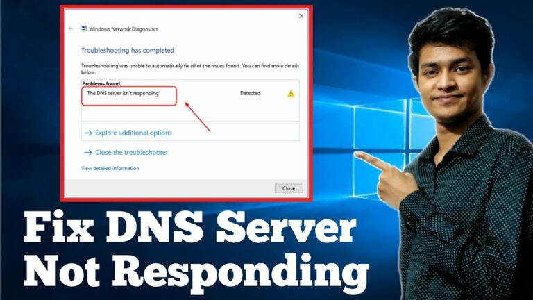How to Fix the DNS Server Not Responding Error
